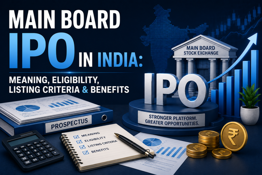 Main Board IPO in India: Meaning, Eligibility, Listing Criteria & Benefits Main Board IPO in India: Meaning, Eligibility, Listing Criteria & Benefits