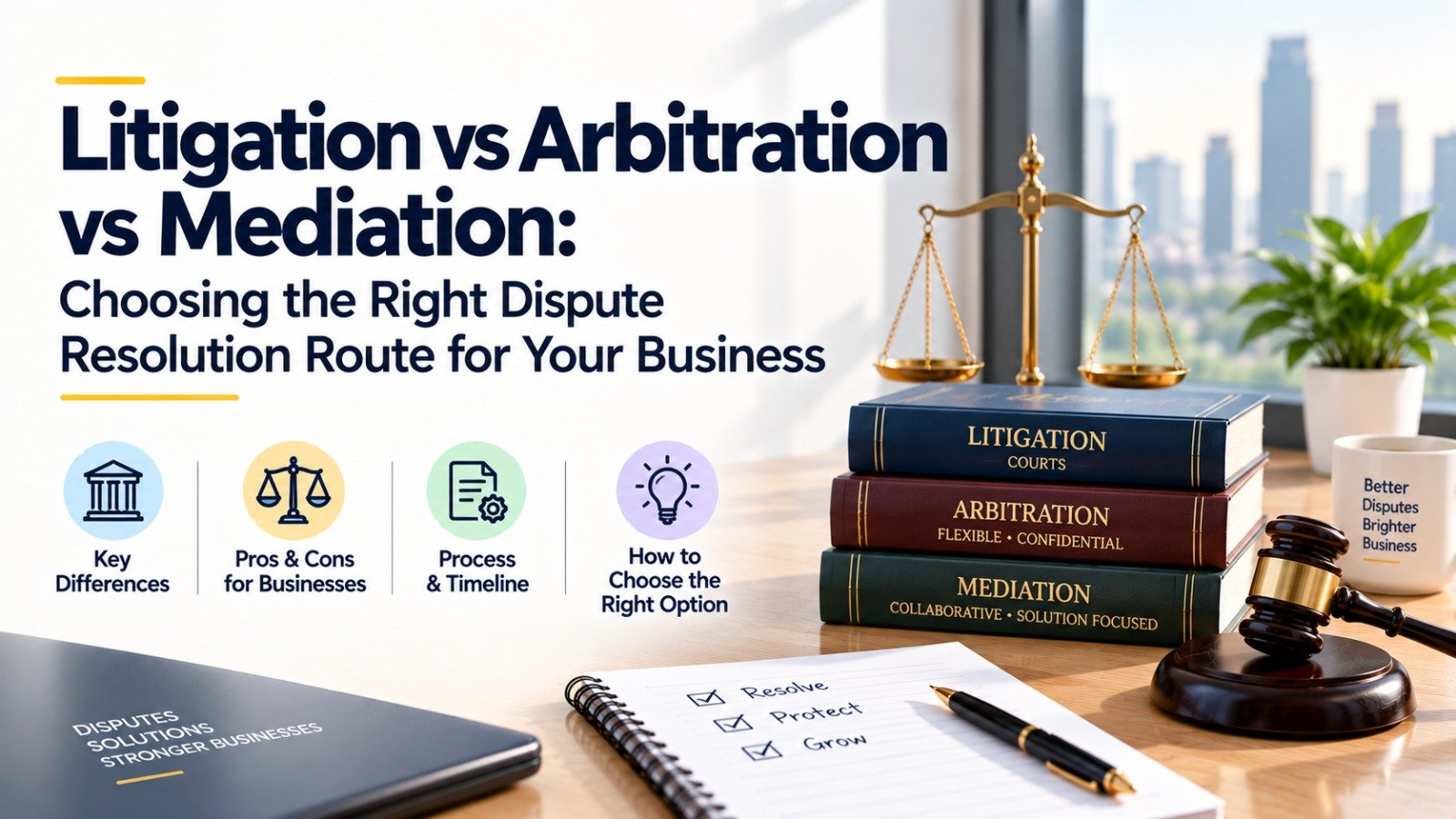 Litigation vs Arbitration vs Mediation: How to Choose the Right Route for Your Business in India